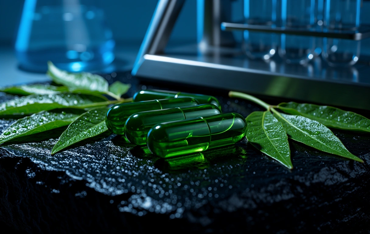 Natural capsules for strength and vitality on a clinical surface